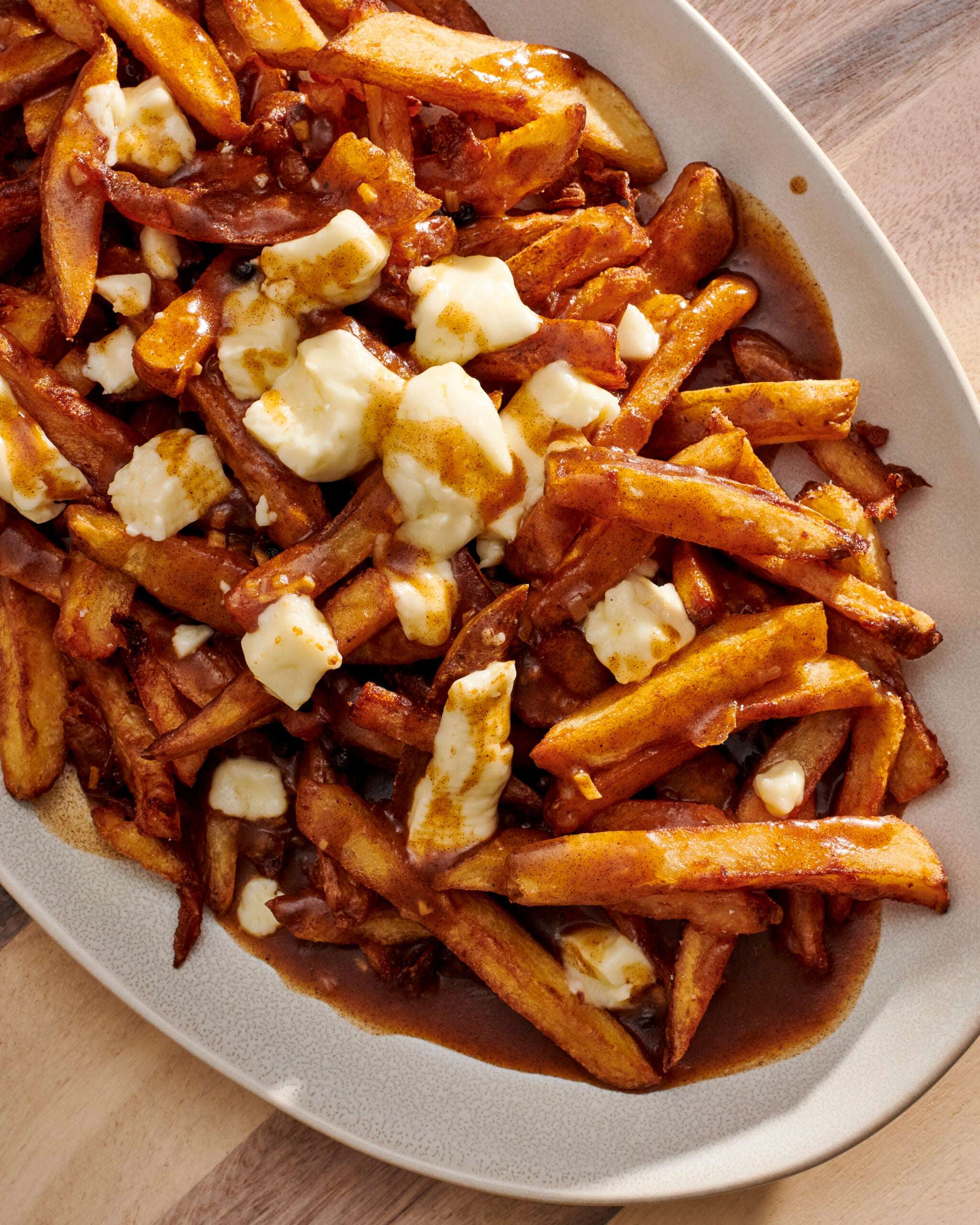 Poutine (fries with cheese curds and gravy)