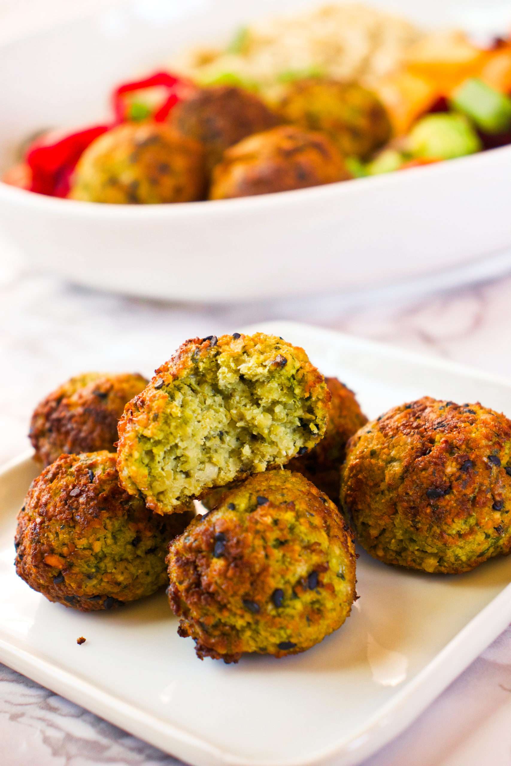 Falafel (deep-fried chickpea balls)