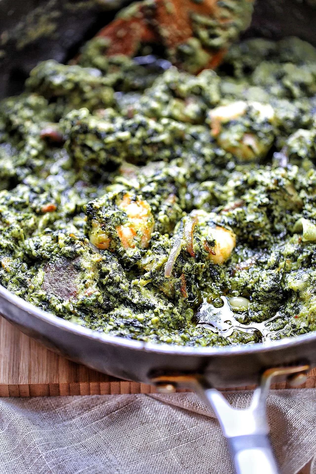 Ndolé (bitterleaf stew)