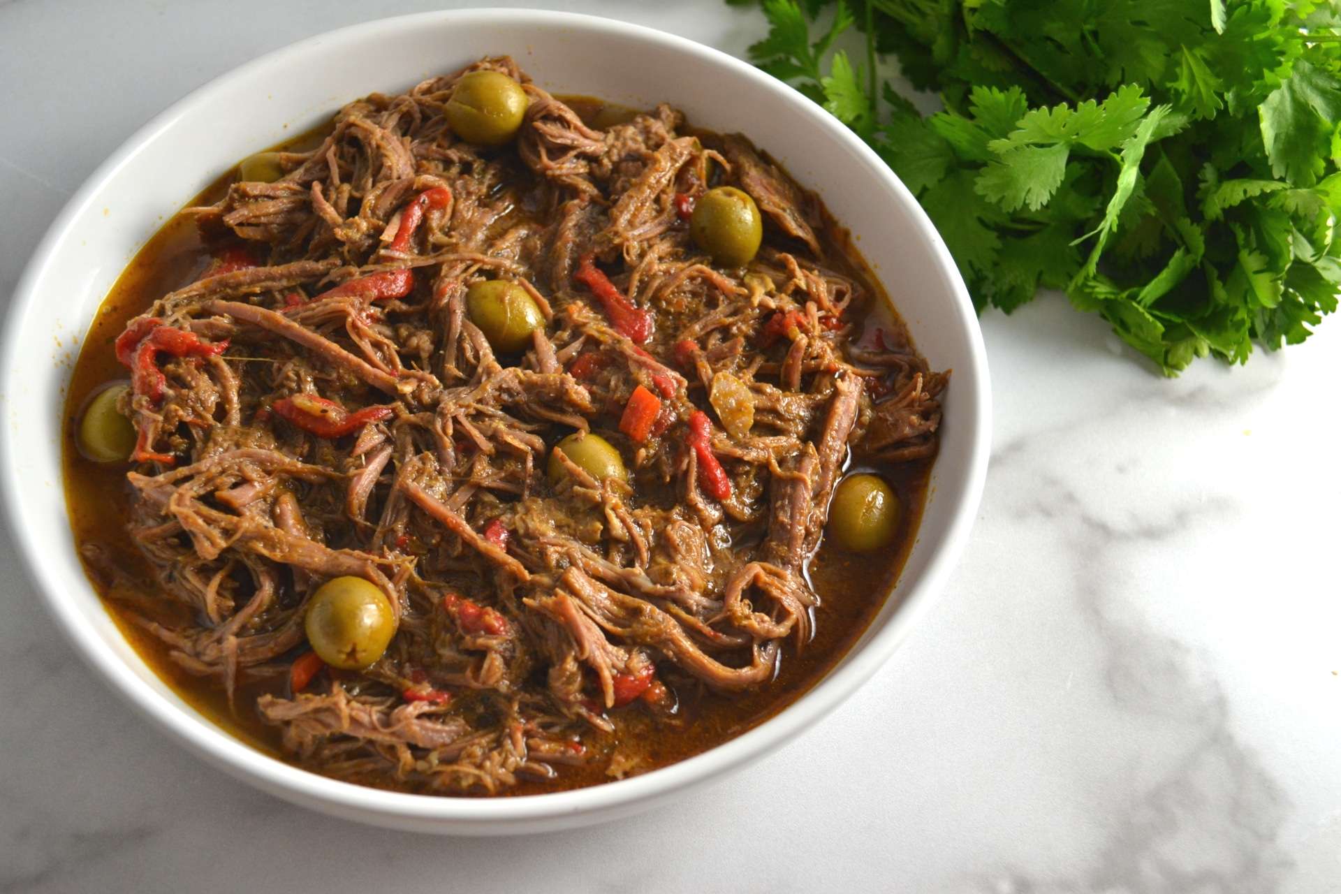 Ropa vieja (shredded beef stew)