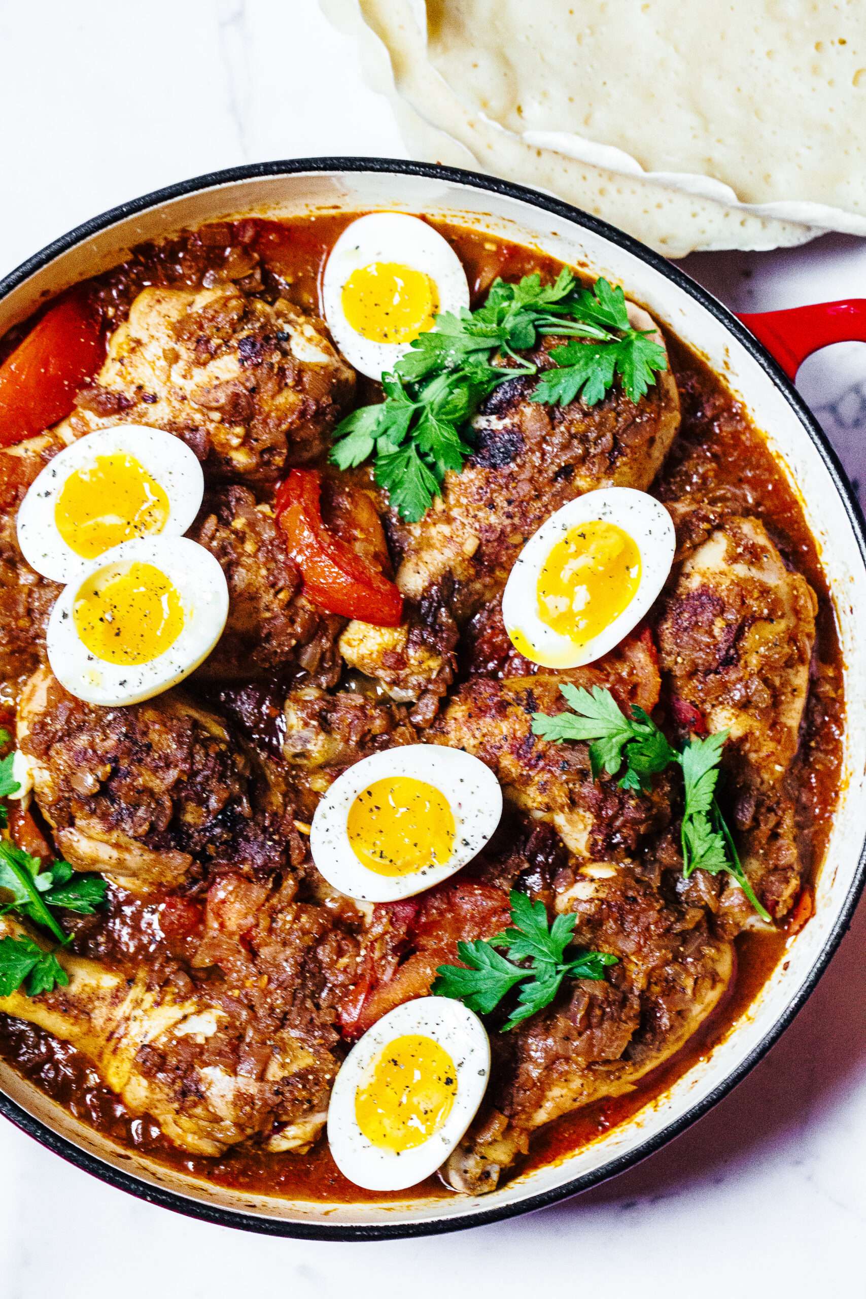 Doro wat (spicy chicken stew)