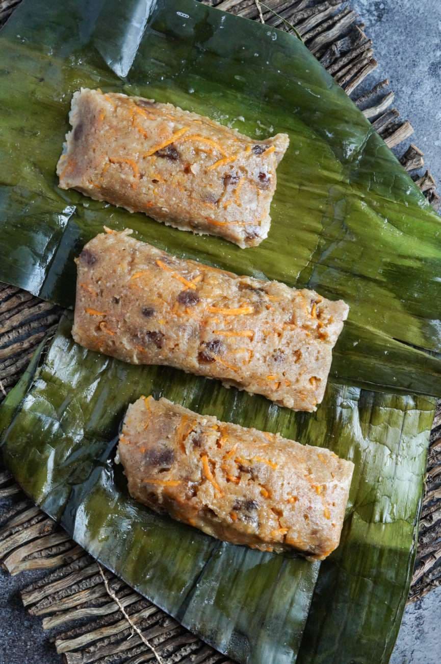 Ducana (sweet potato dumplings)