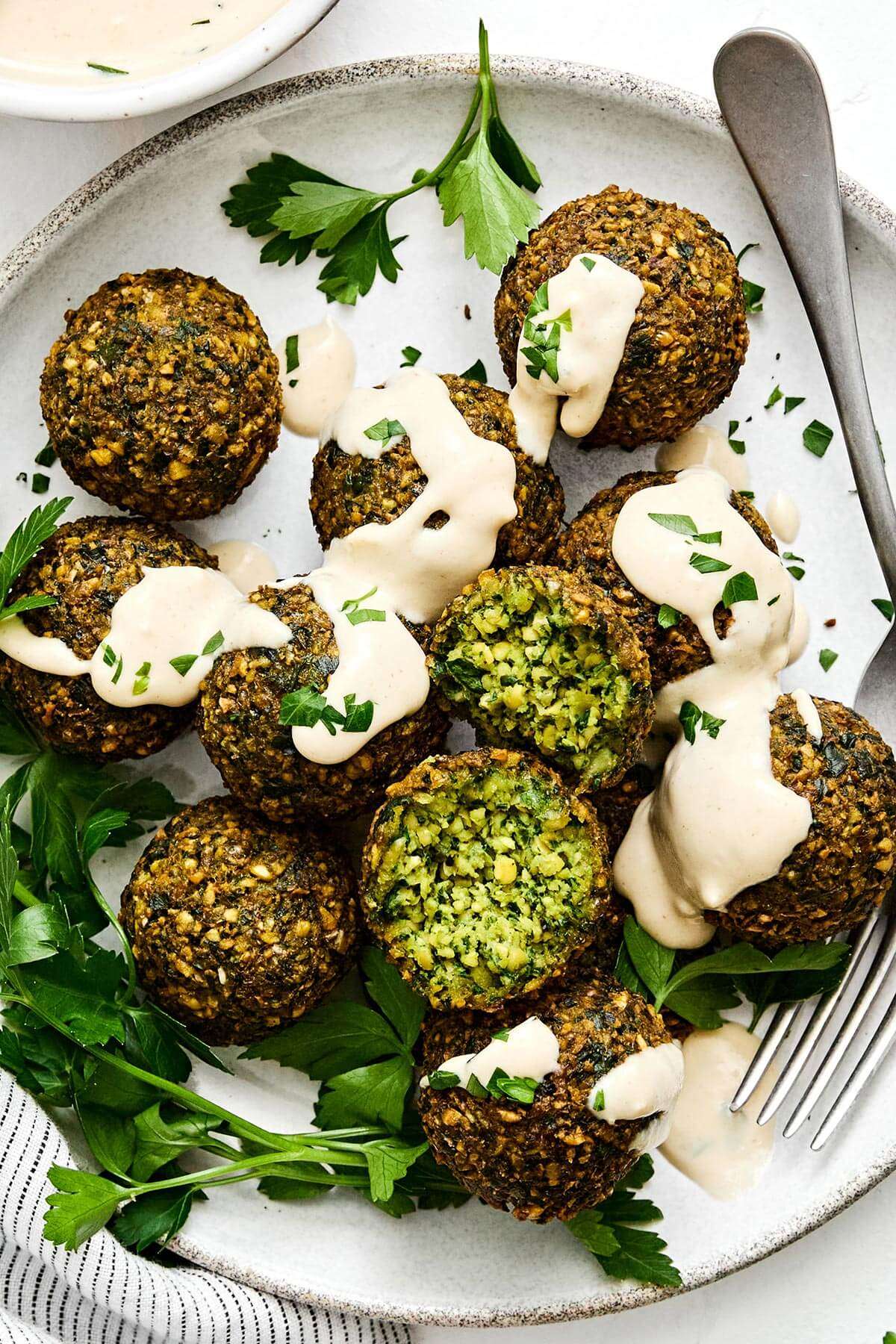 Falafel (deep-fried chickpea balls)