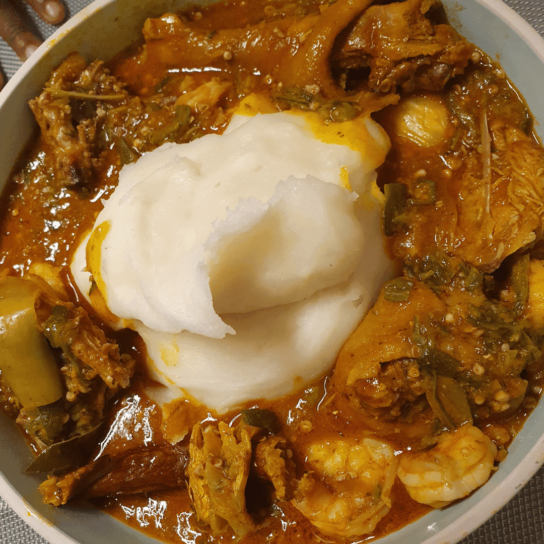 Akoumé (cornmeal porridge)