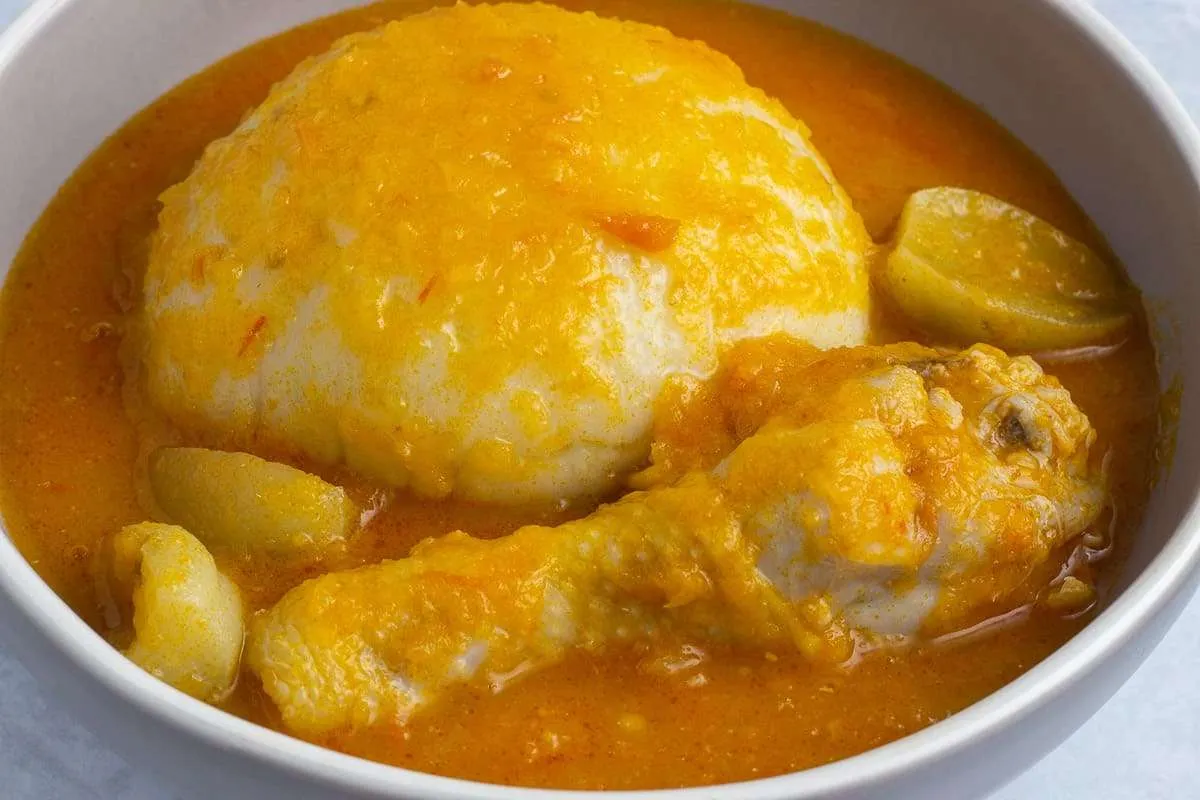 Fufu with light soup