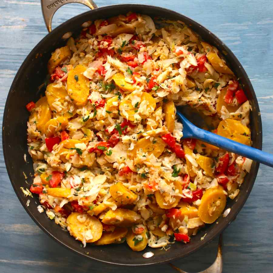 Green Fig and Saltfish