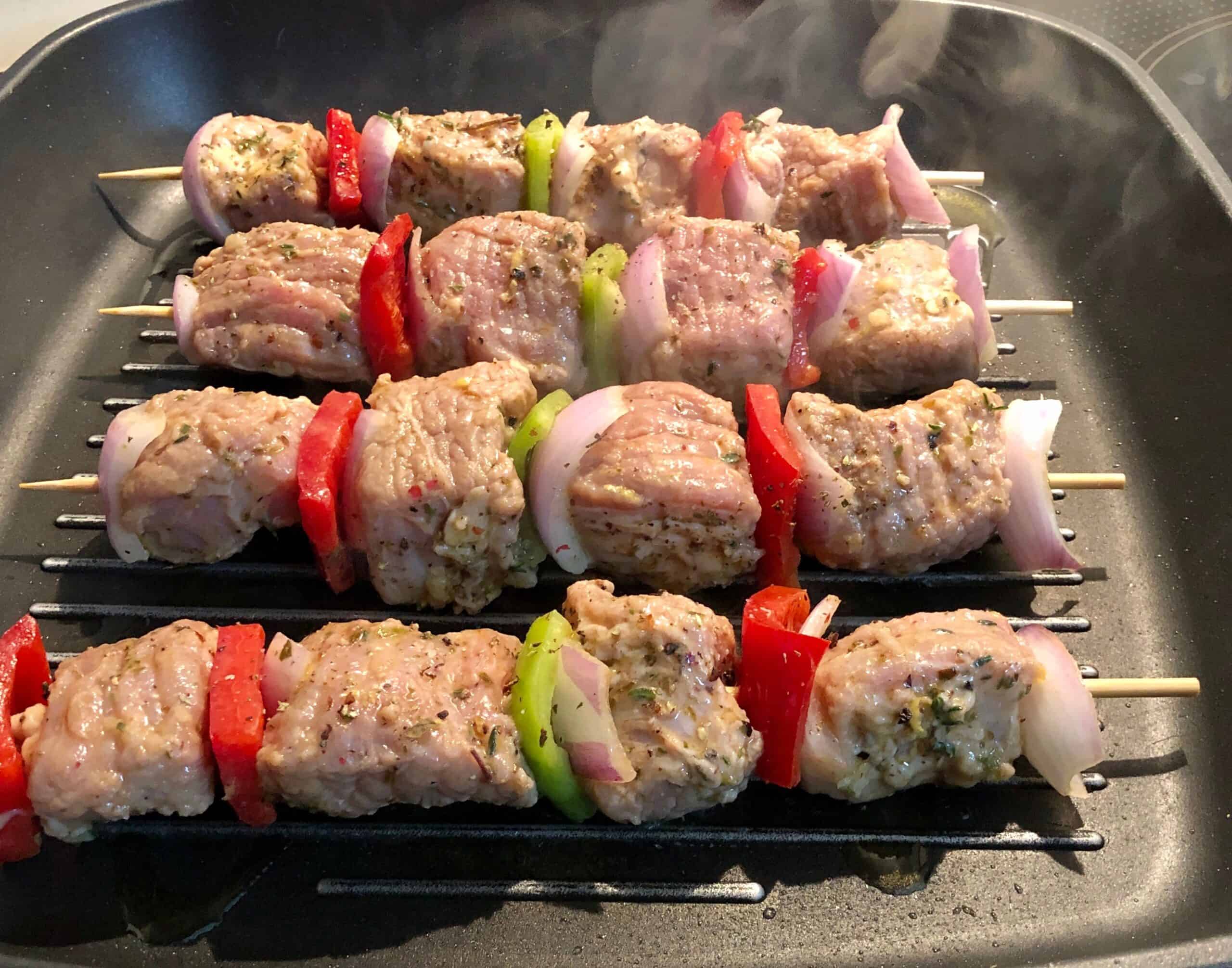 Souvlaki (grilled meat skewers)
