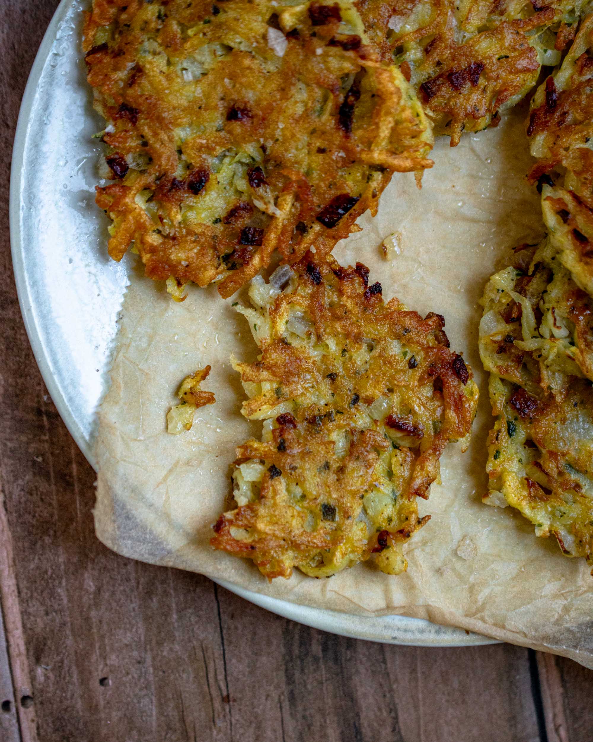Gromperekichelcher (potato pancakes)