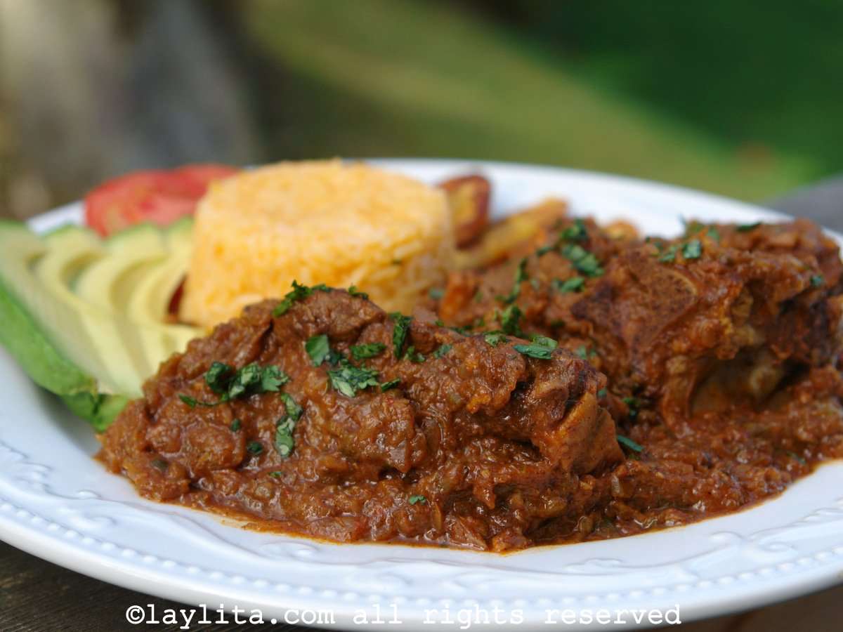 Seco de chivo (goat stew)