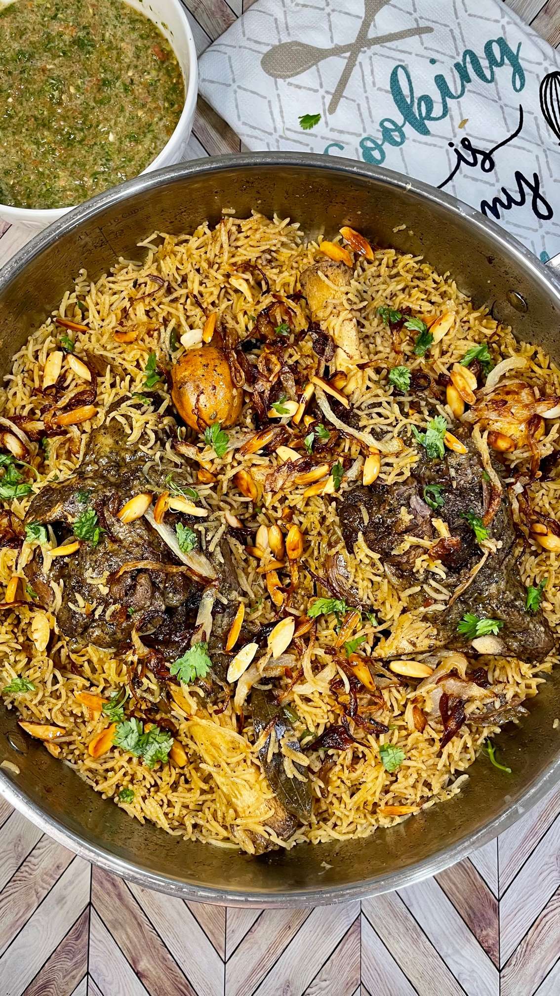Mandi (rice with meat)