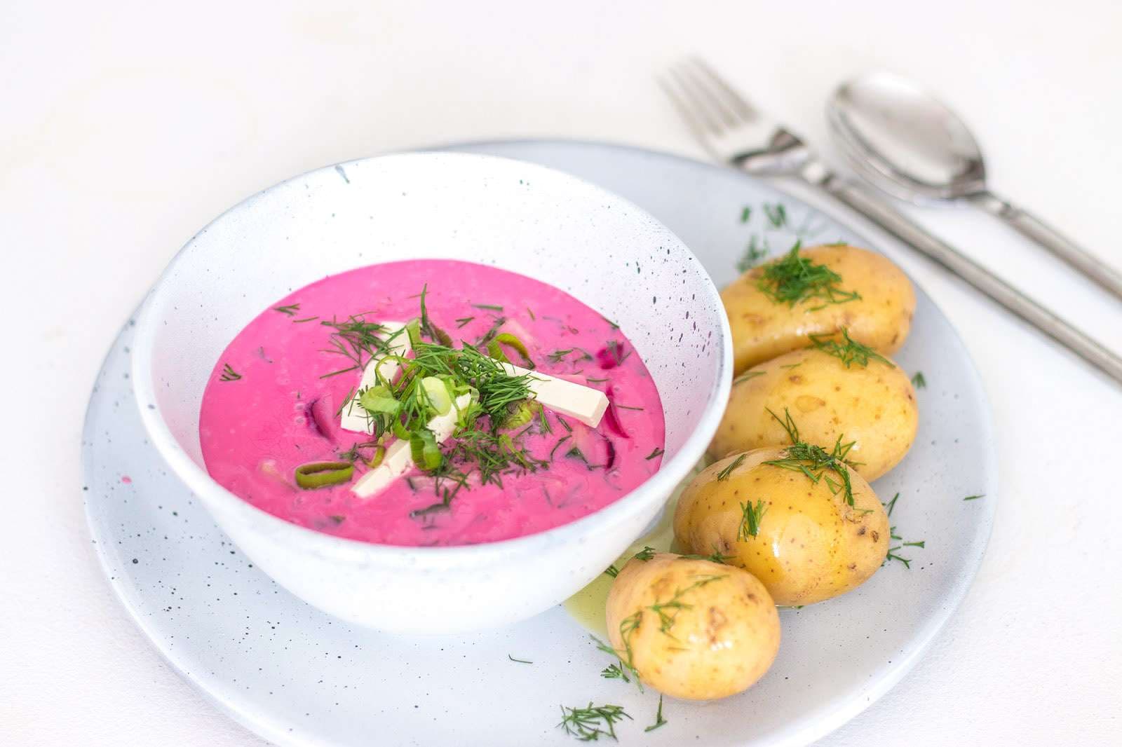 Šaltibarščiai (cold beet soup)