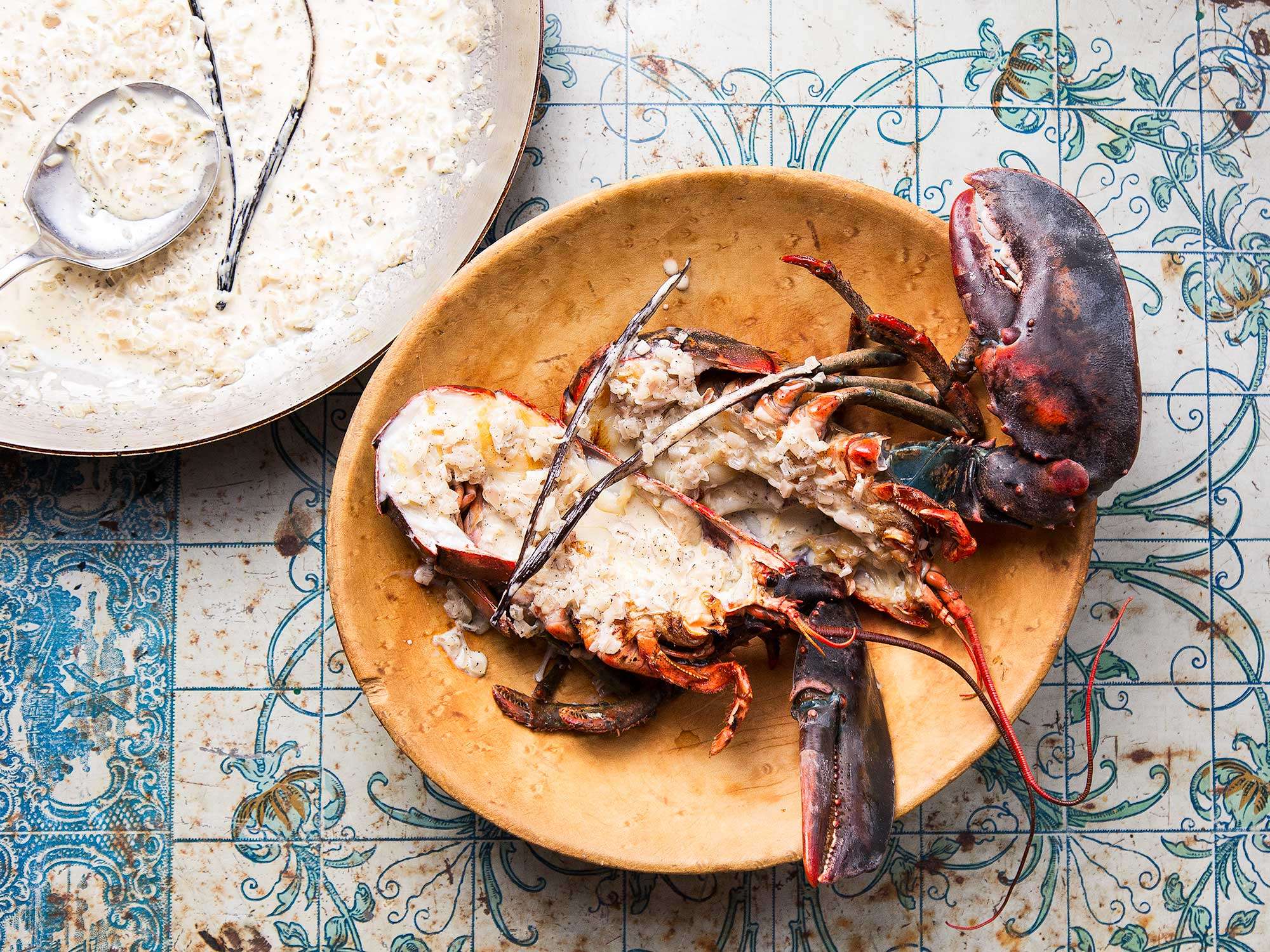 Langouste à la vanille (lobster with vanilla sauce)