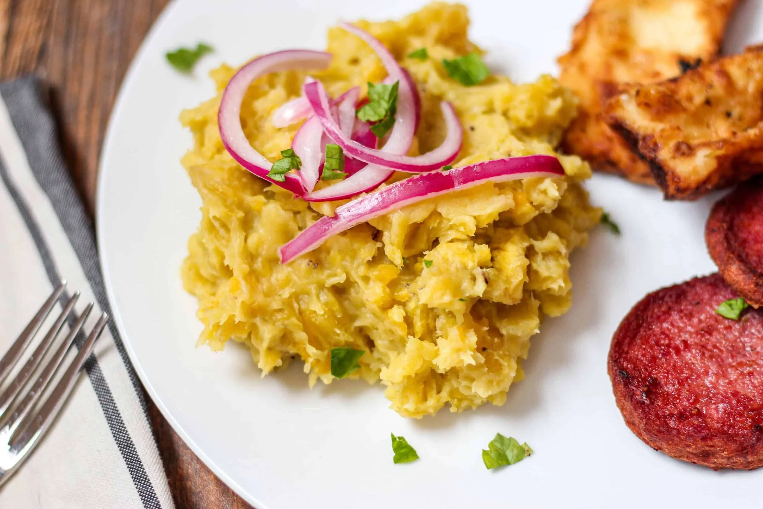 Mangu (mashed plantains)