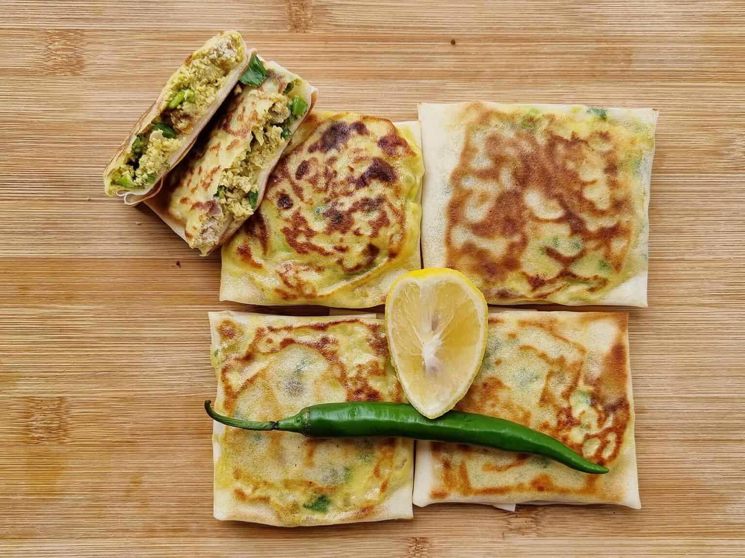 Mutabbaq (stuffed pancake)