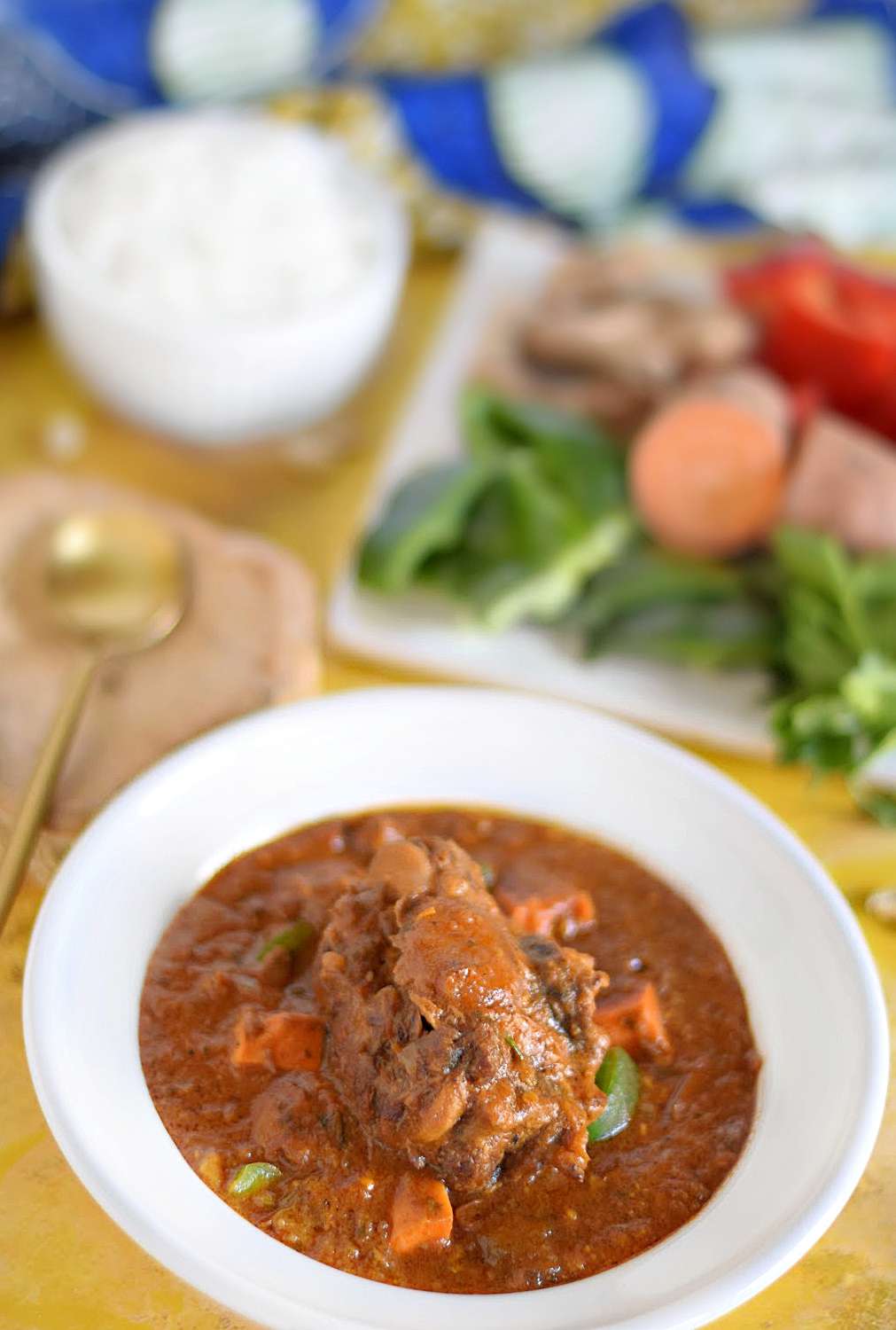 Maafe (peanut sauce stew)
