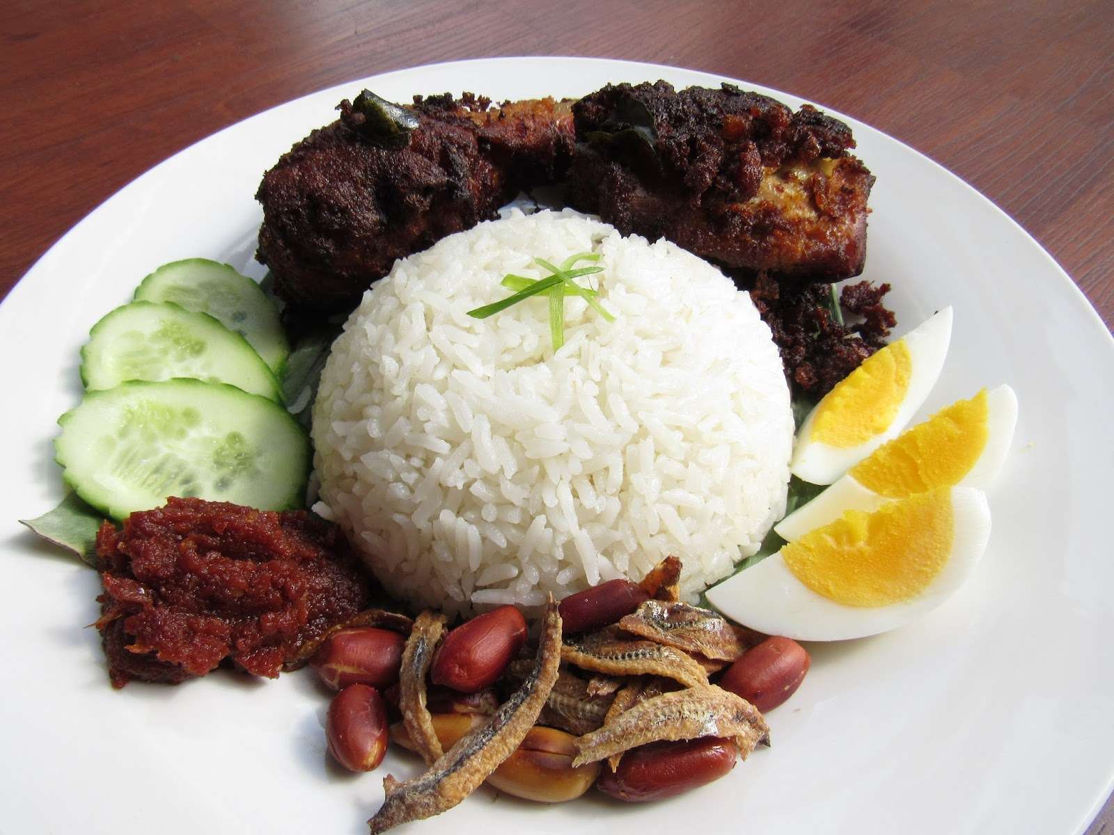 Nasi Lemak (coconut rice)