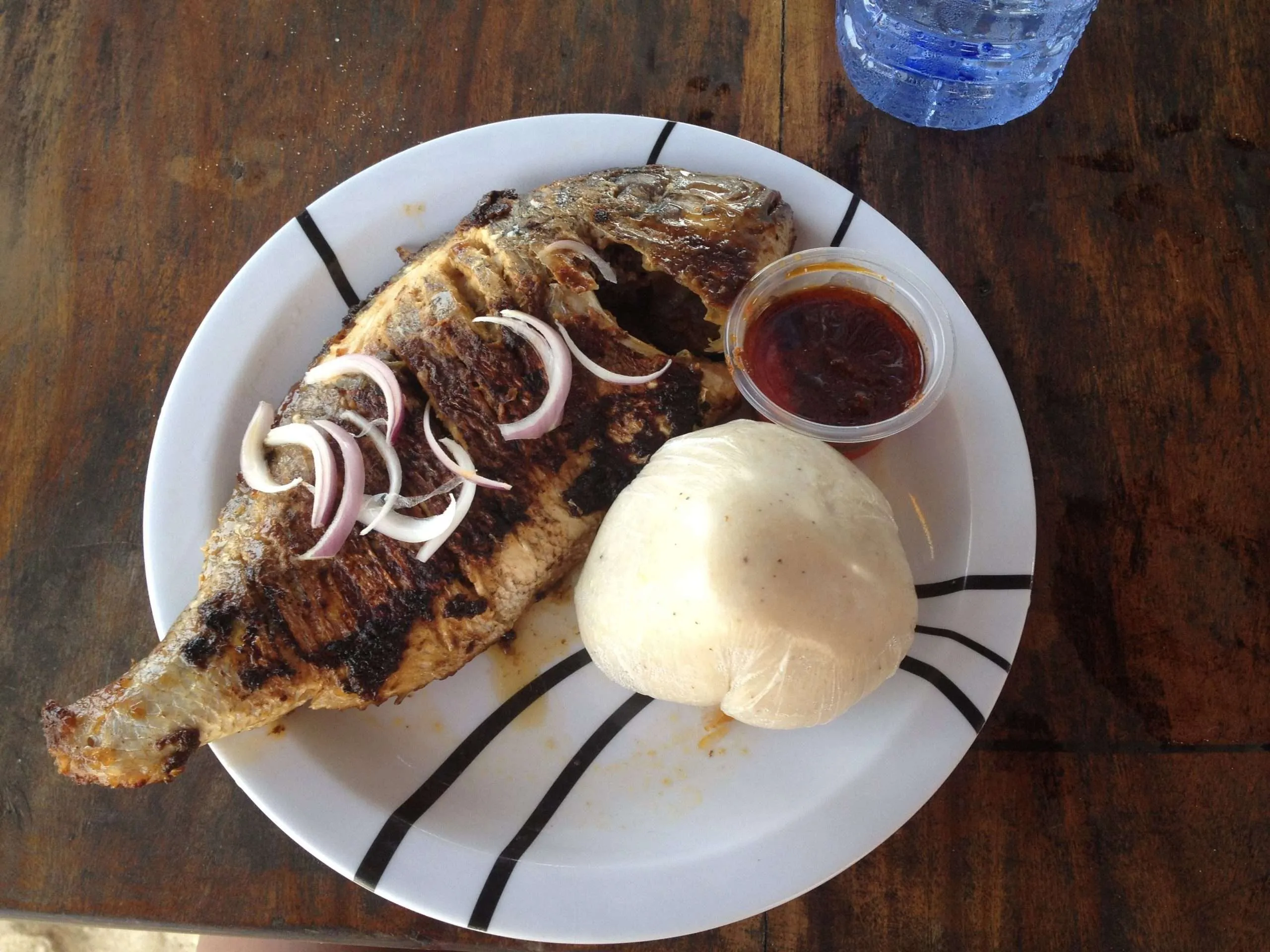 Banku and tilapia