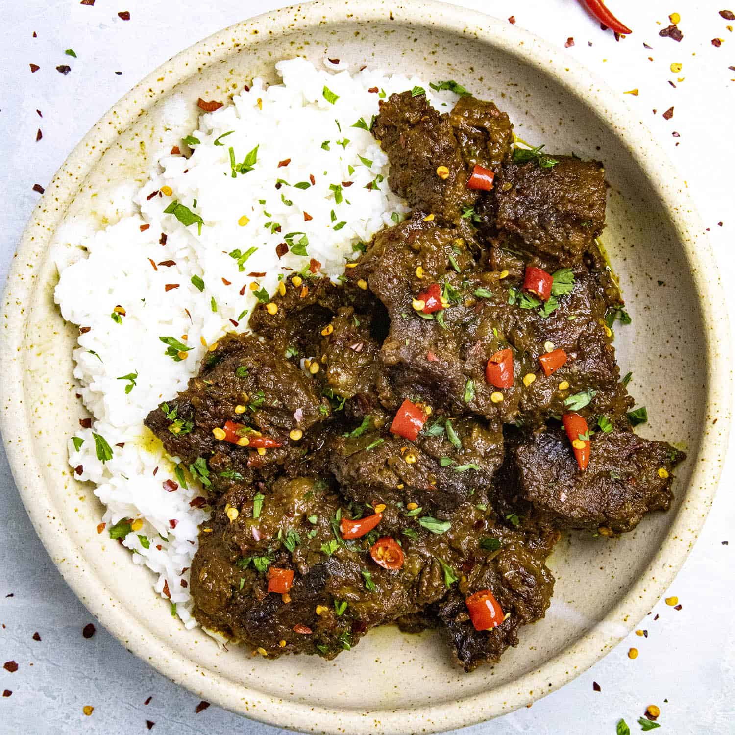 Rendang (spicy beef stew)