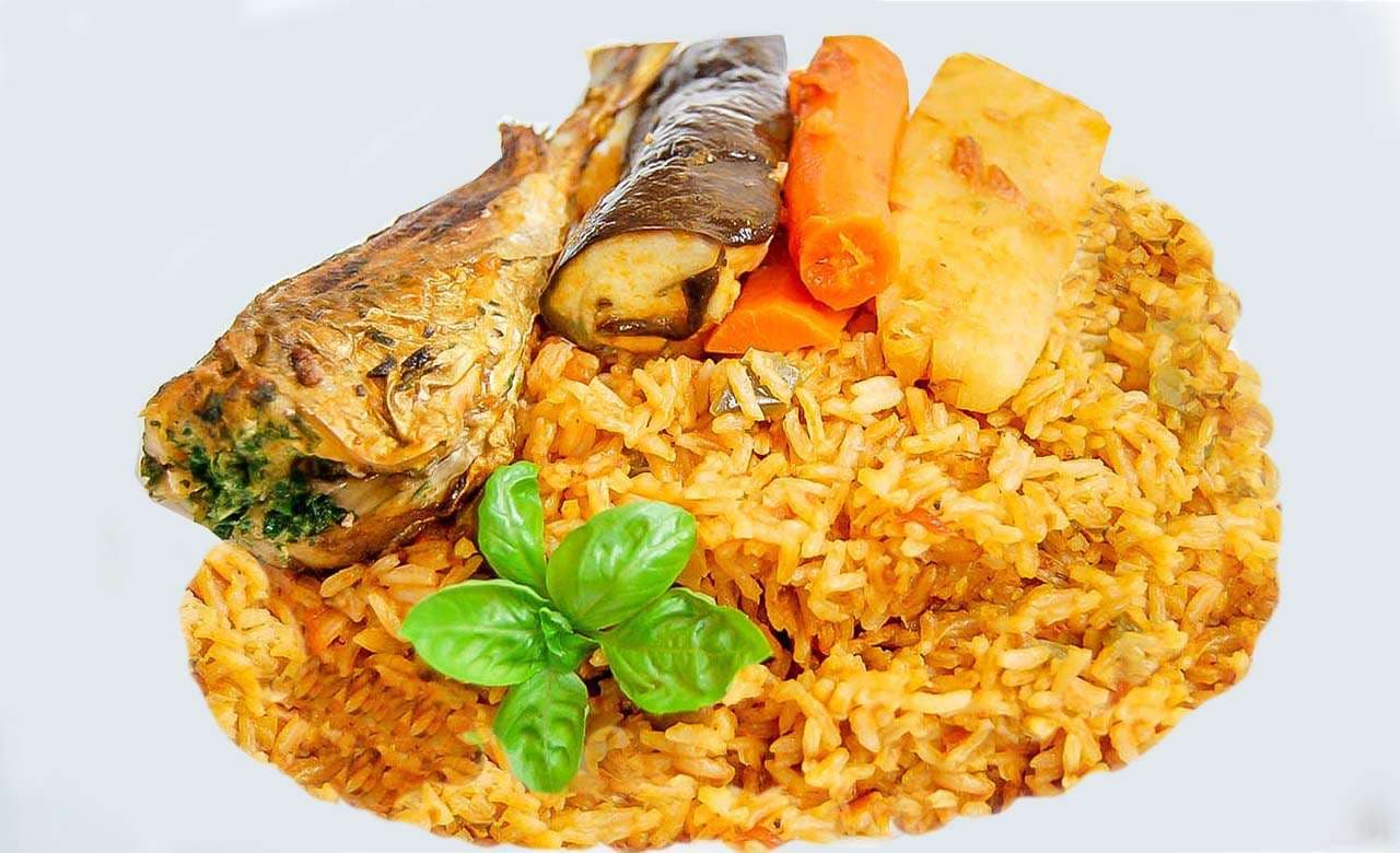 Riz gras (rice with sauce)