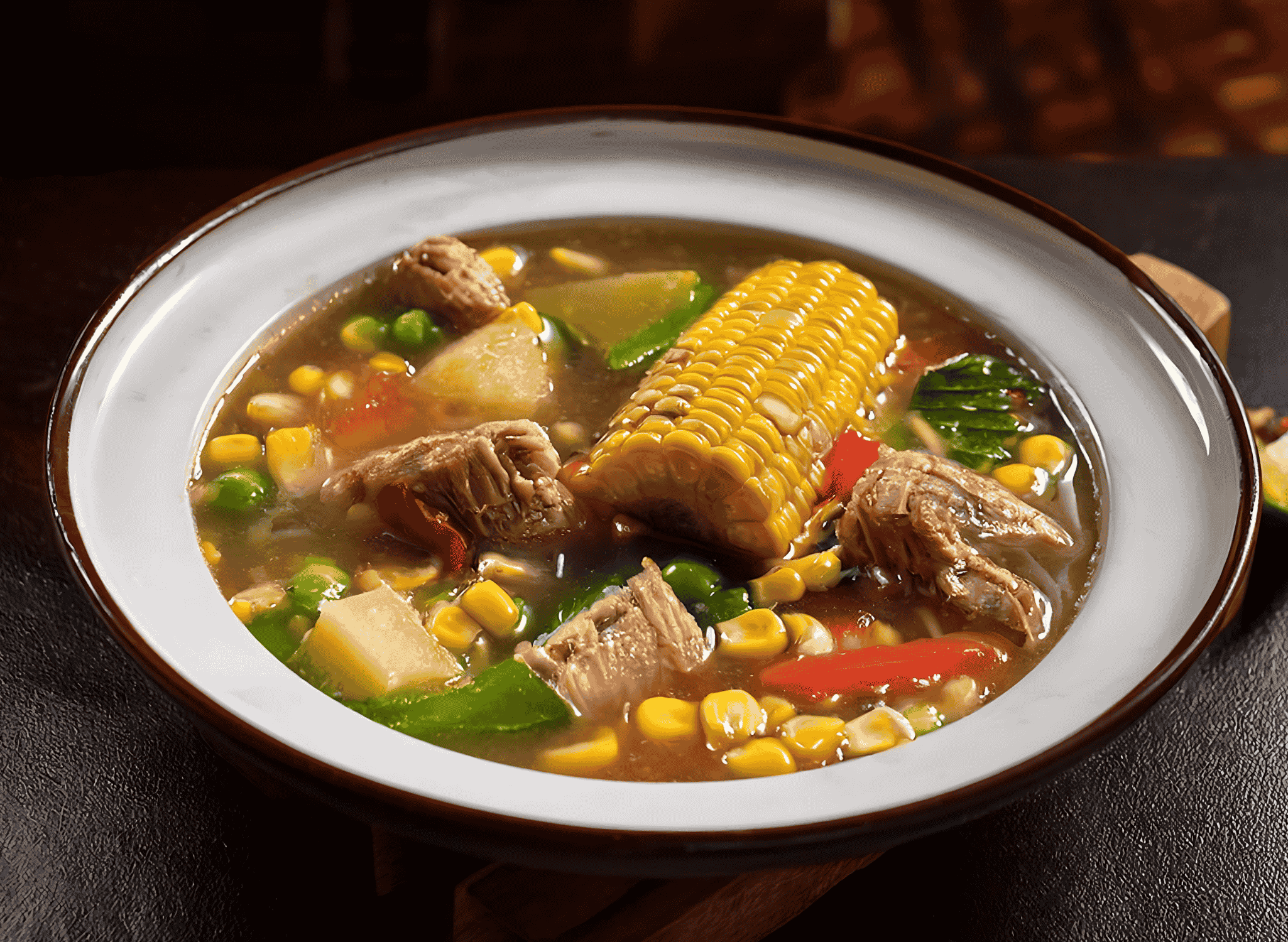 Sopa de pata (cow foot soup)