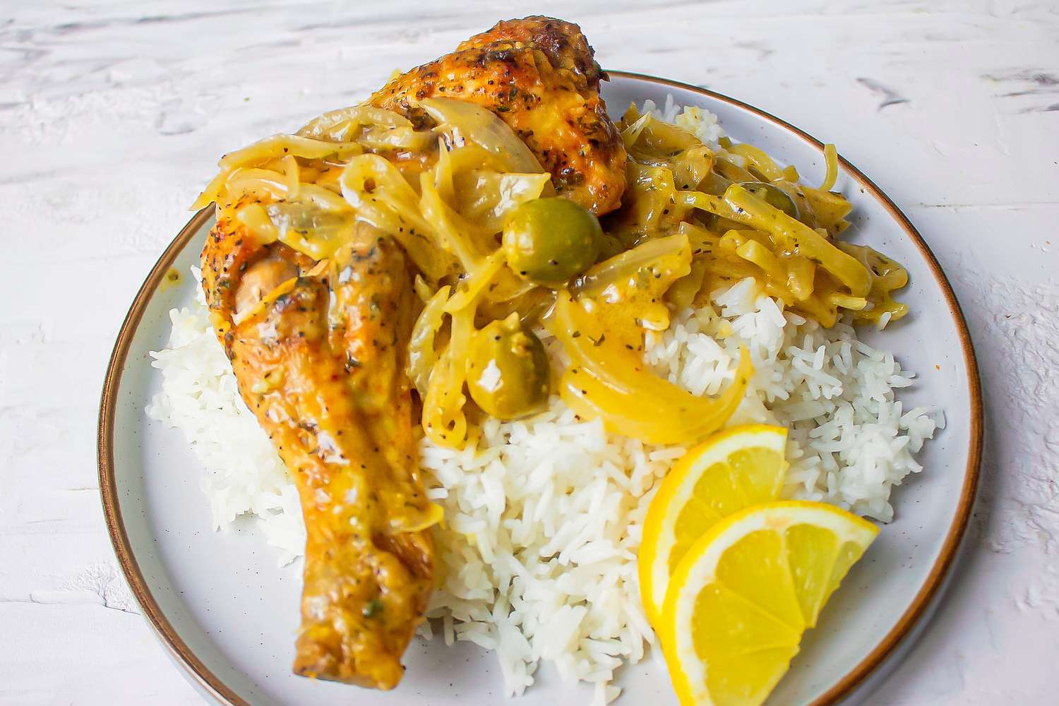 Yassa (marinated chicken or fish)