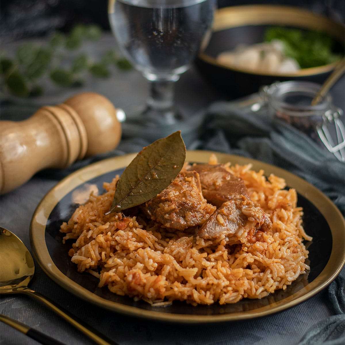Skoudehkaris (rice and meat dish)