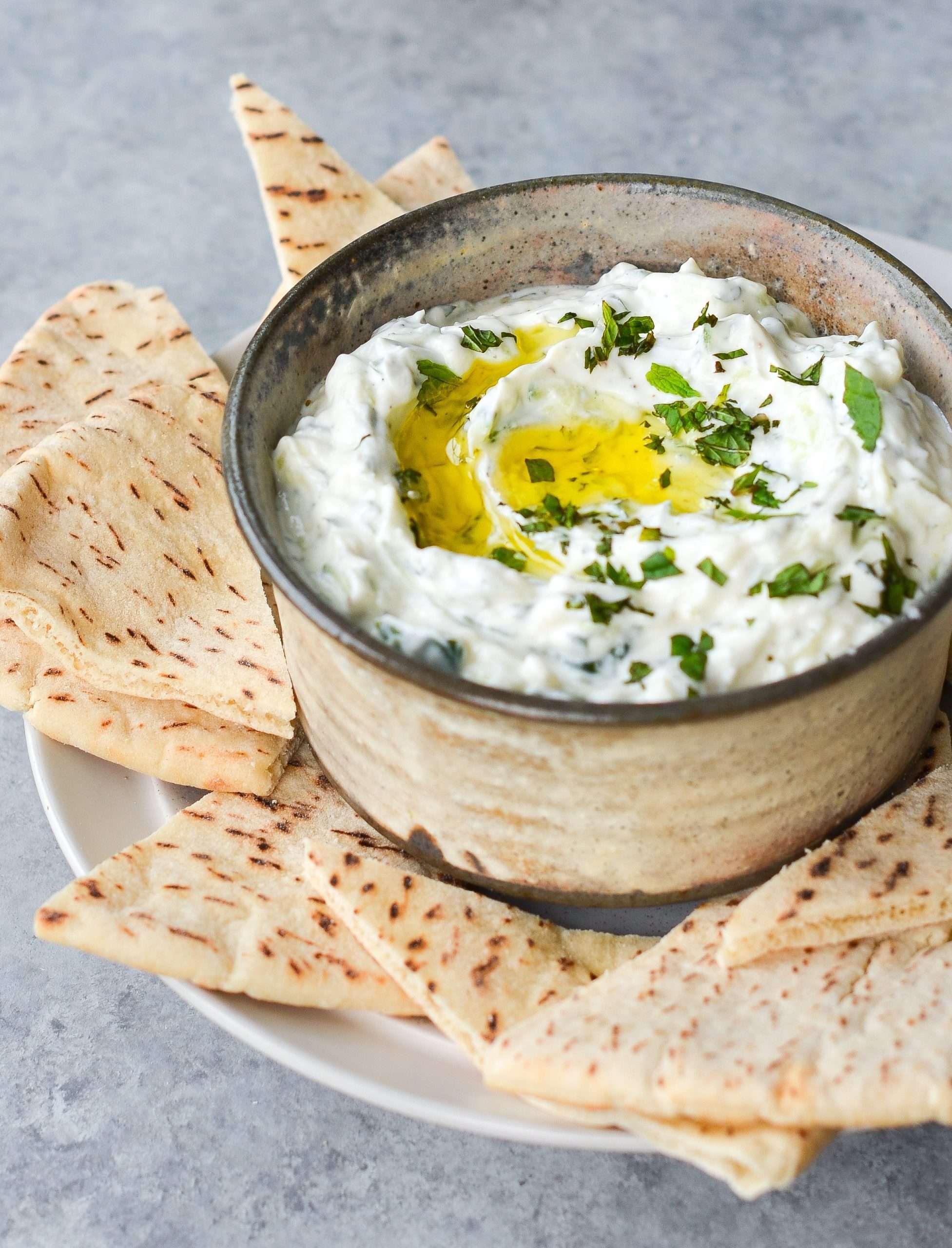 Tzatziki (yogurt and cucumber dip)