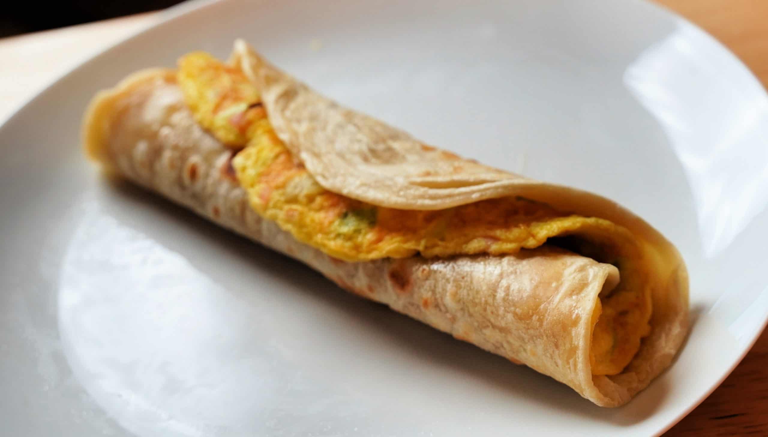 Rolex (rolled omelette with chapati)