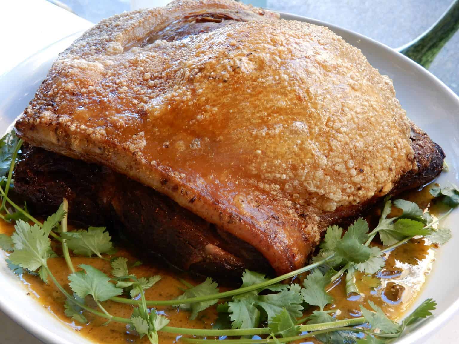 Lechón asado (roast pork)
