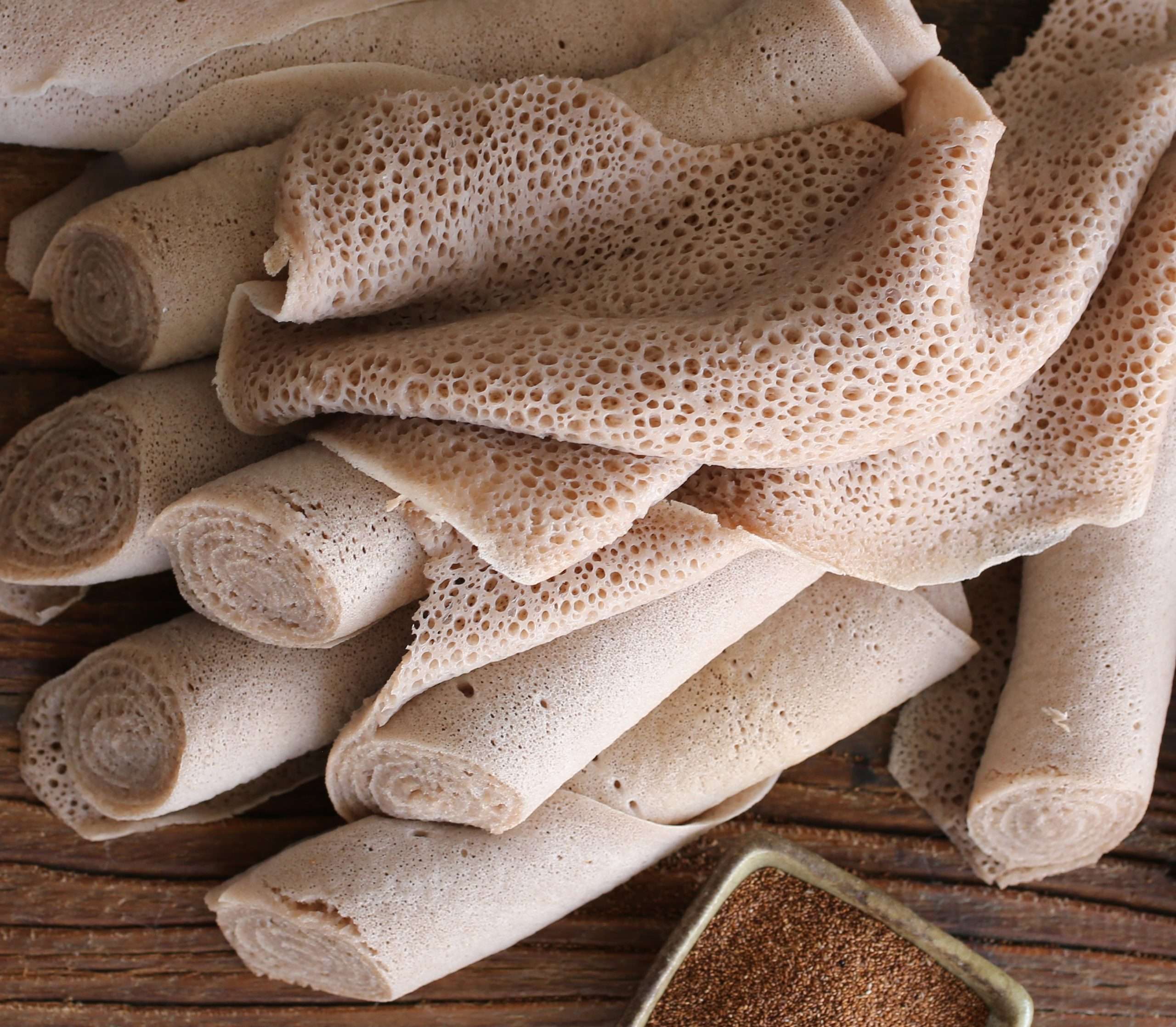 Injera (sourdough flatbread)