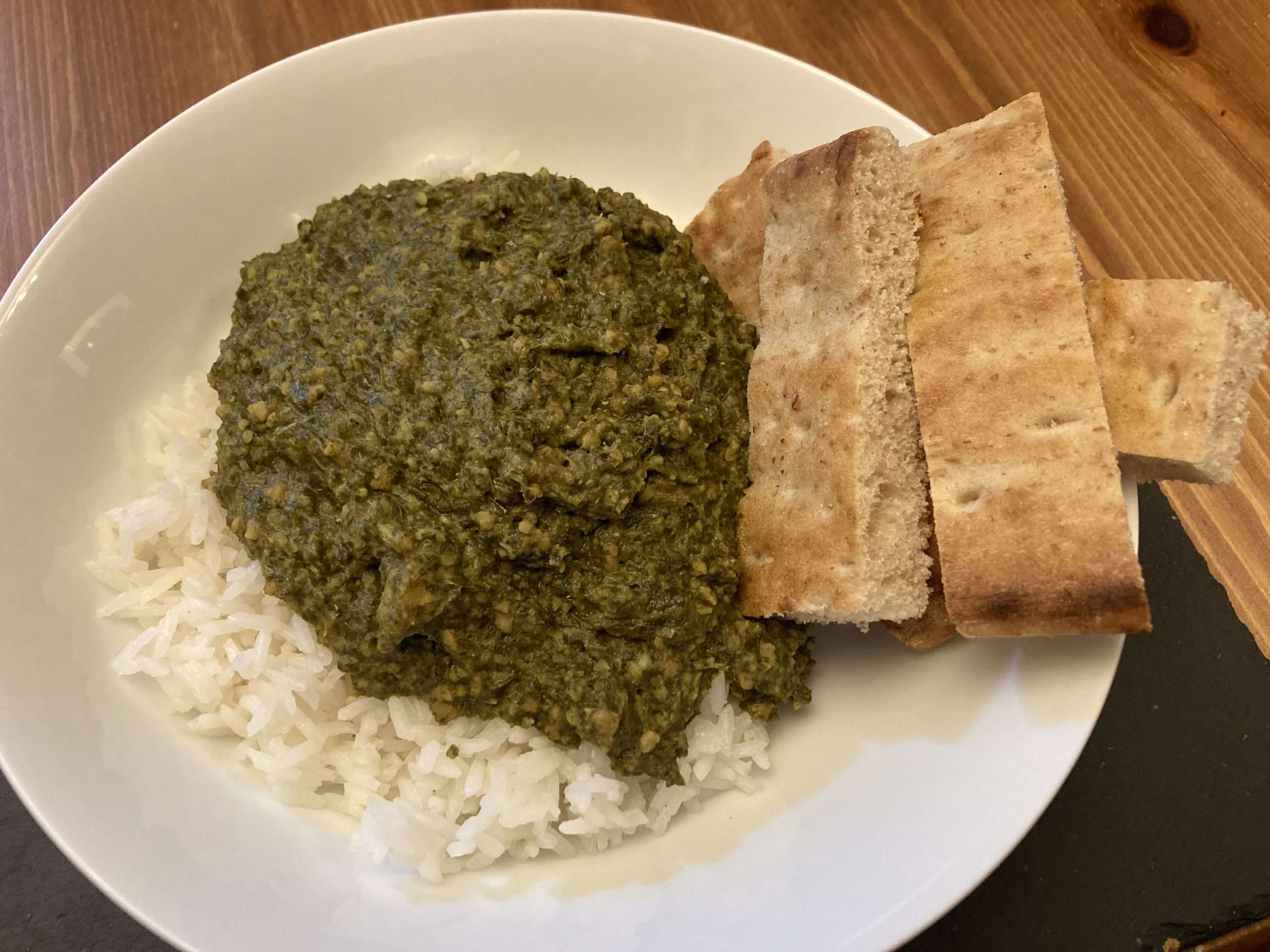 Matapa (cassava leaves with peanut sauce)