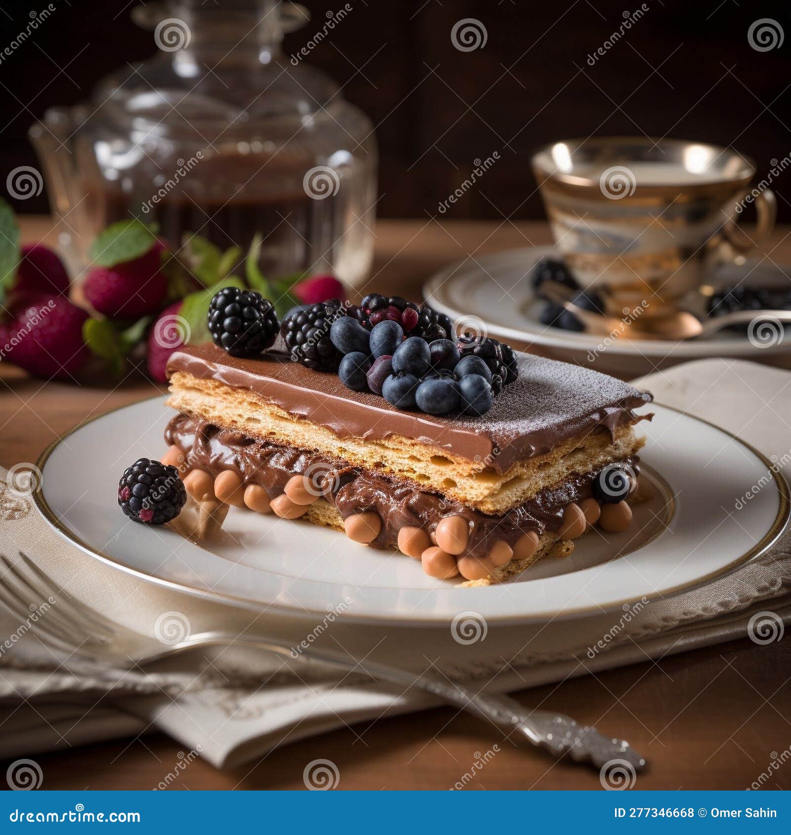 Torta Tre Monti (layered wafer cake)