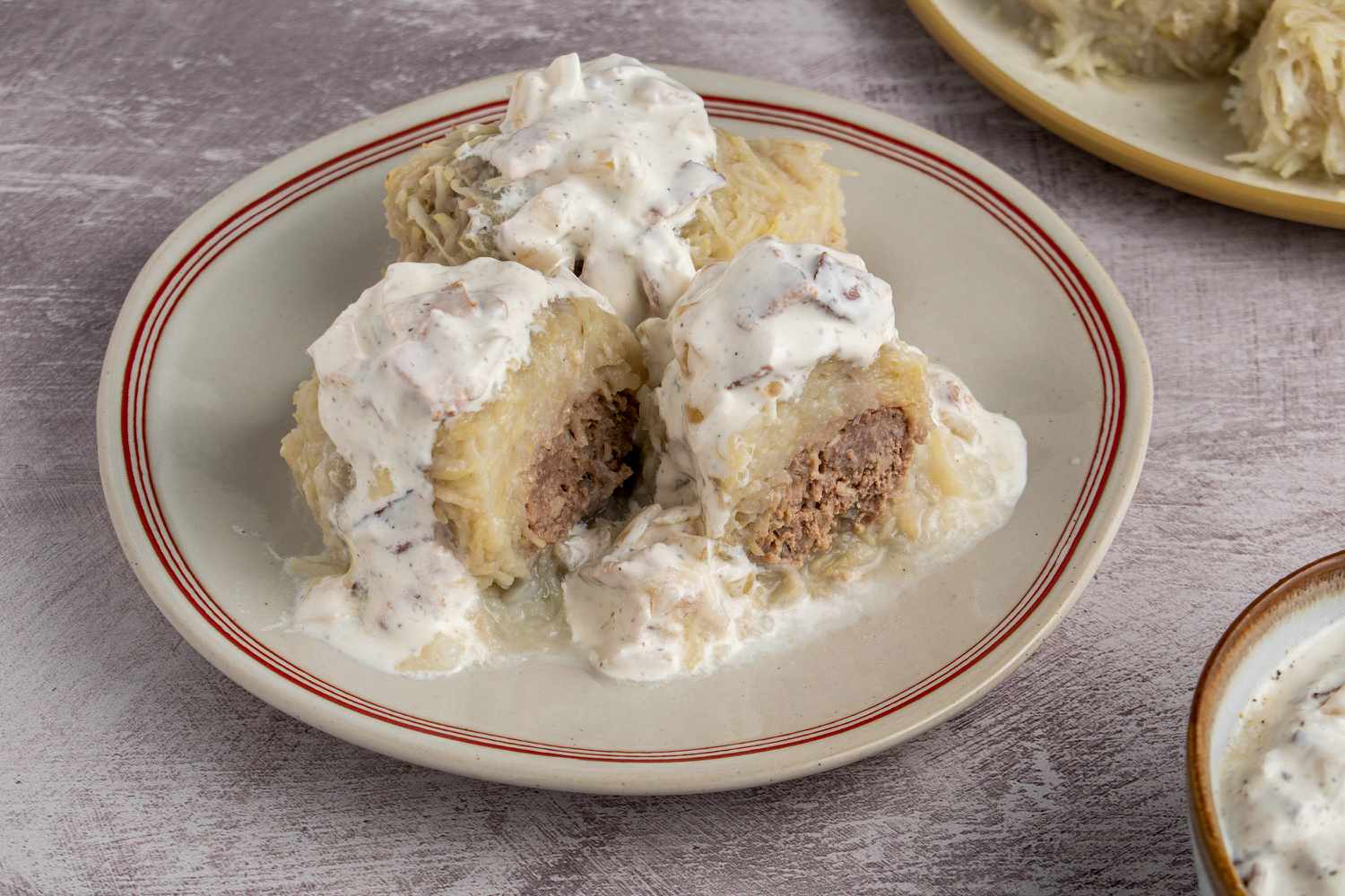 Cepelinai (potato dumplings)
