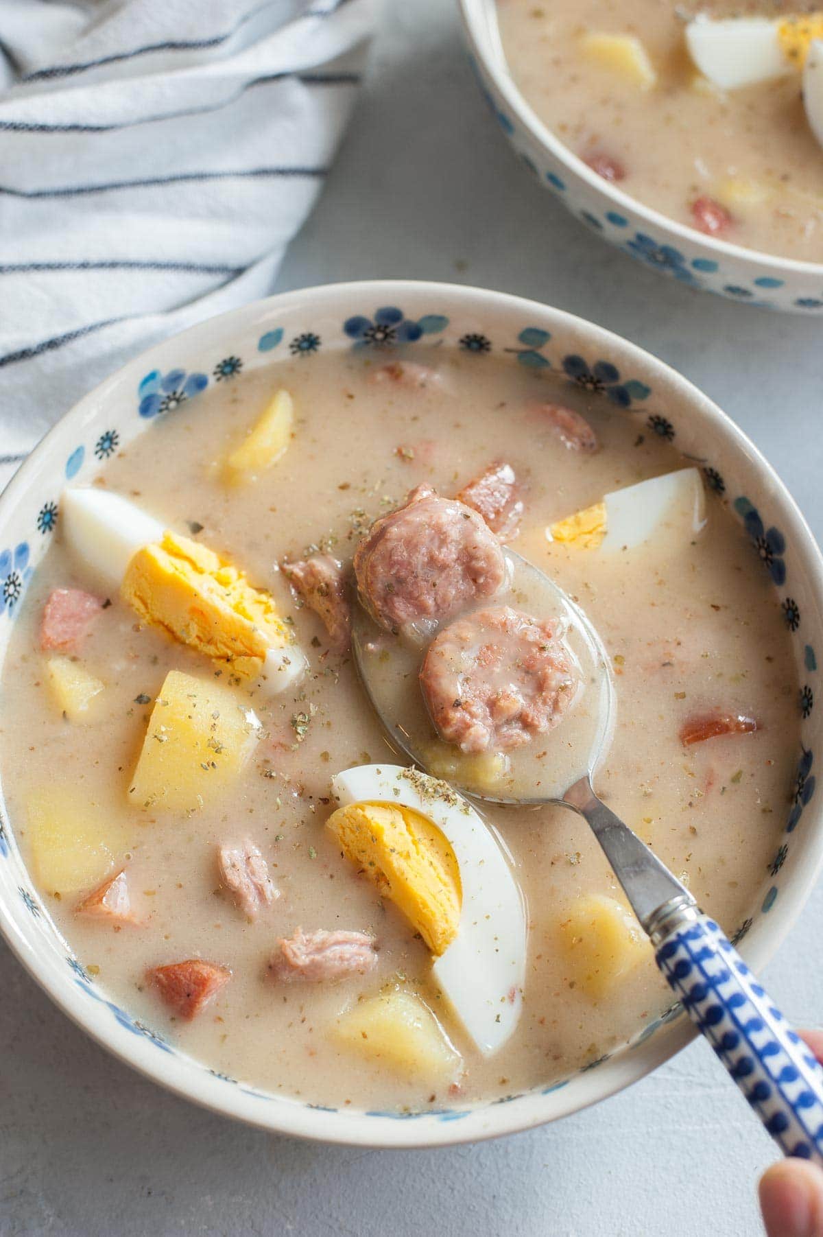 Żurek (sour rye soup)